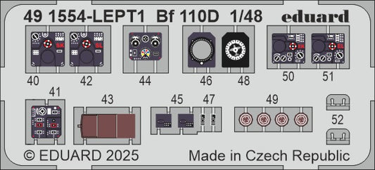 Eduard 491554 1:48 Messerschmitt Bf-110D