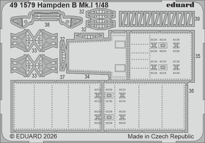 Eduard 491579 1:48 Handley-Page Hampden B Mk.I