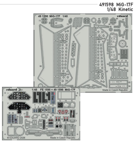 Eduard 491598 1:48 Mikoyan MiG-17F