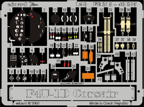 Eduard 49215 1:48 Vought F4U-1D Corsair PRE-PAINTED IN COLOUR!