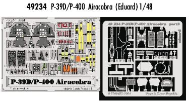 Eduard 49234 1:48 Bell P-39D/Bell P-400 Airacobra PRE-PAINTED IN COLOUR!