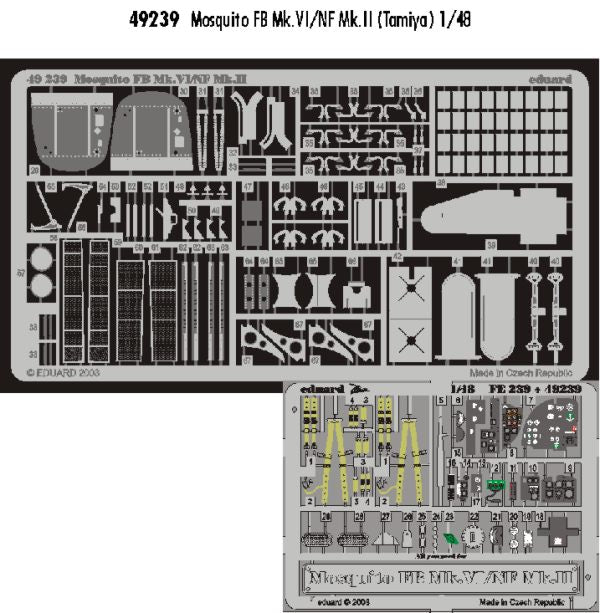 Eduard 49239 1:48 de Havilland Mosquito Mk.VI/NF.II