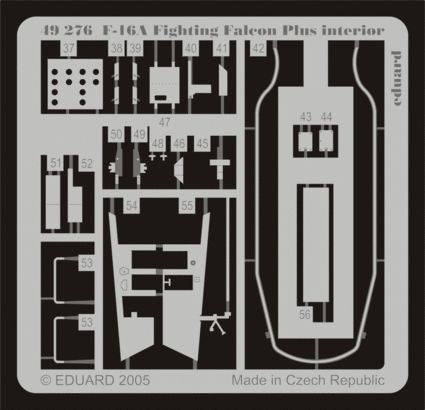 Eduard 49276 1:48 General-Dynamics F-16A Plus Fighting Falcon interior