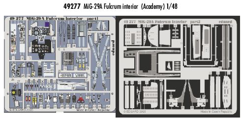 Eduard 49277 1:48 Mikoyan MiG-29A 'Fulcrum' interior