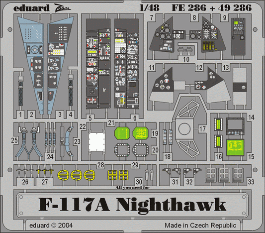 Eduard 49286 1:48 Lockheed F-117A Nighthawk