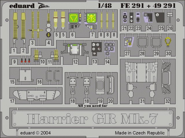 Eduard 49291 1:48 BAe Harrier GR.7