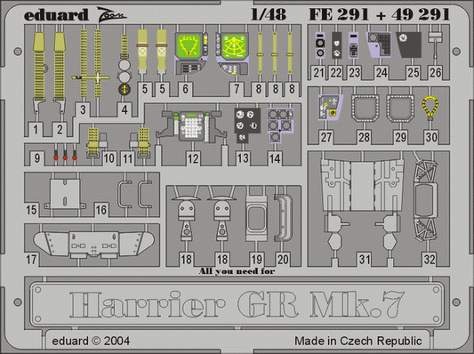 Eduard 49291 1:48 BAe Harrier GR.7