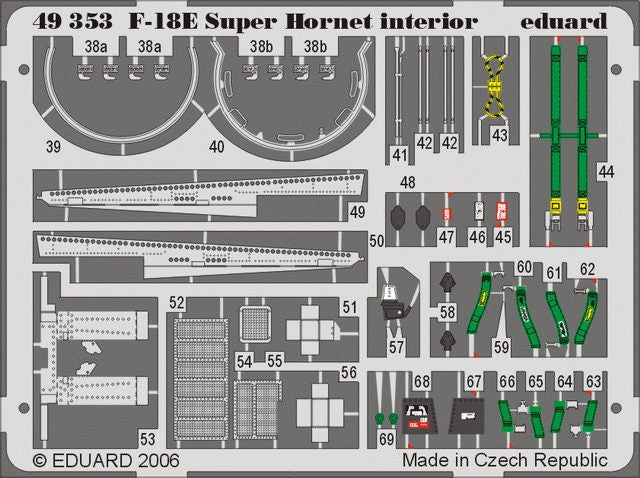 Eduard 49353 1:48 Boeing F/A-18E Super Hornet interior