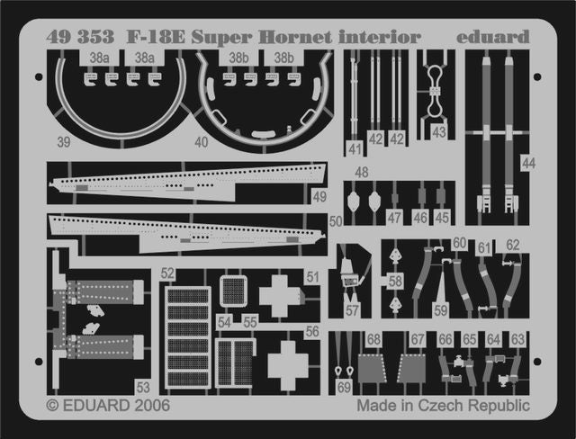 Eduard 49353 1:48 Boeing F/A-18E Super Hornet interior