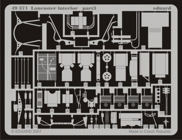 Eduard 49371 1:48 Avro Lancaster B.I/III interior