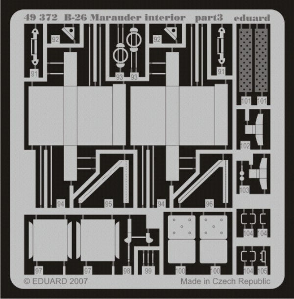 Eduard 49372 1:48 Martin B-26 Marauder interior