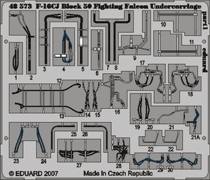 Eduard 49390 1:48 Lockheed-Martin F-16CJ Fighting Falcon Block 50 undercarriage