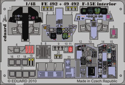 Eduard 49492 1:48 McDonnell F-15E Strike Eagle interior (self adhesive)