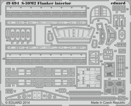 Eduard 49694 1:48 Sukhoi S-30MK2 Flanker interior