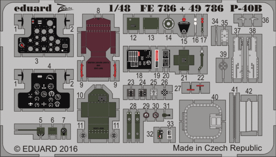 Eduard 49786 1:48 Curtiss P-40B Tomahawk