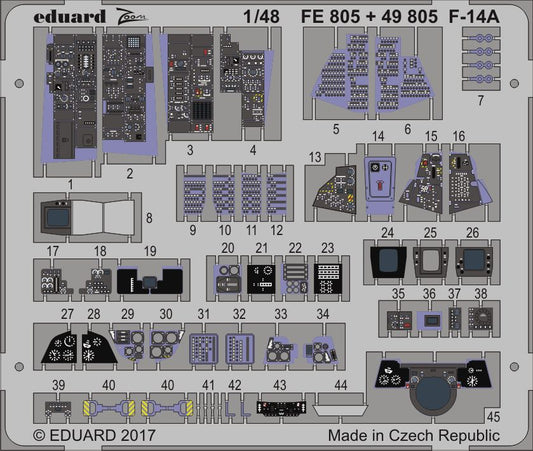 Eduard 49805 1:48 Grumman F-14A Tomcat interior