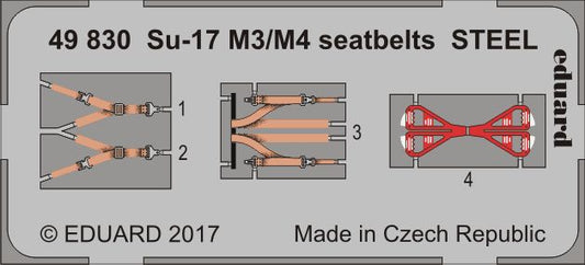 Eduard 49830 1:48 Sukhoi Su-17M3/M4 seatbelts STEEL