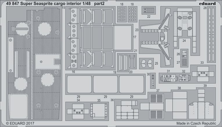 Eduard 49847 1:48 Kaman SH-2G Super Seasprite cargo interior