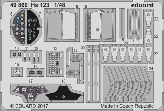 Eduard 49860 1:48 Henschel Hs-123A-1/Hs-123B-1