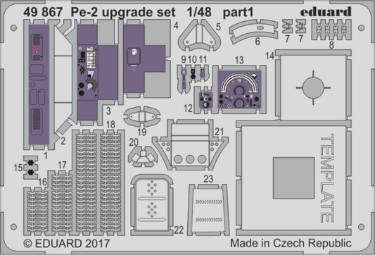 Eduard 49867 1:48 Petlyakov Pe-2 upgrade set