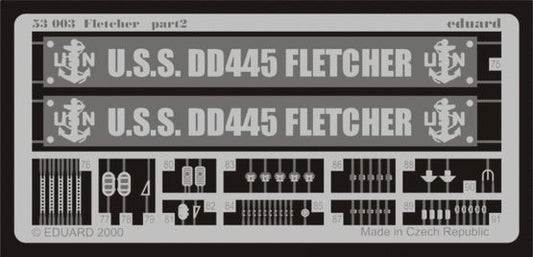 Eduard 53003 1:350 USS Fletcher DD445 detail set