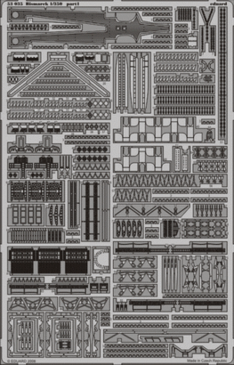 Eduard 53035 1:350 Bismarck German battleship