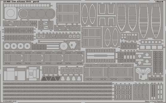 Eduard 53069 1:350 USS Arizona BB-39 (1941)