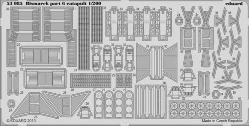 Eduard 53085 1:200 Bismarck German Battleship 1941 part 6 - catapault