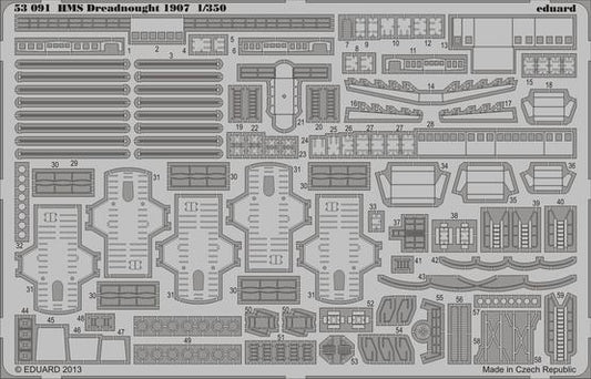 Eduard 53091 1:350 H.M.S. Dreadnought 1907