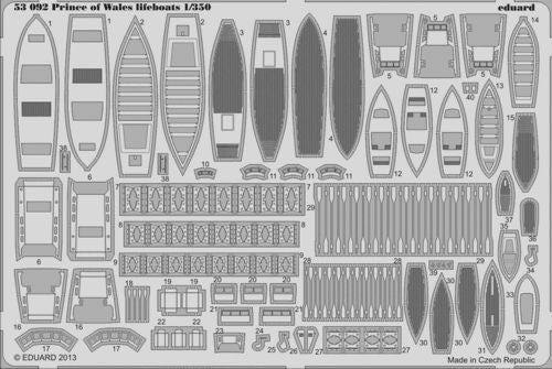 Eduard 53092 1:350 H.M.S. Prince of Wales lifeboats