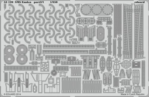 Eduard 53120 1:350 SMS Emden part 2