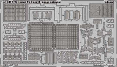 Eduard 53129 1:200 USS Hornet CV-8 part 2 - radar antennas