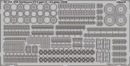 Eduard 53141 1:350 USS Yorktown CV-5 part 2 AA guns