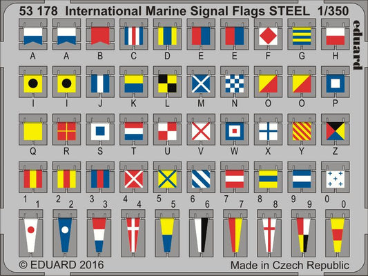 Eduard 53178 1:350 International Marine Signal Flags STEEL