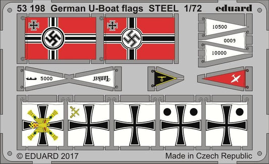 Eduard 53198 1:72 U-Boot U-IXC flags STEEL for Revell