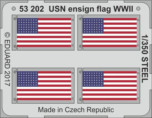 Eduard 53202 1:350 USN ensign flags WWII STEEL