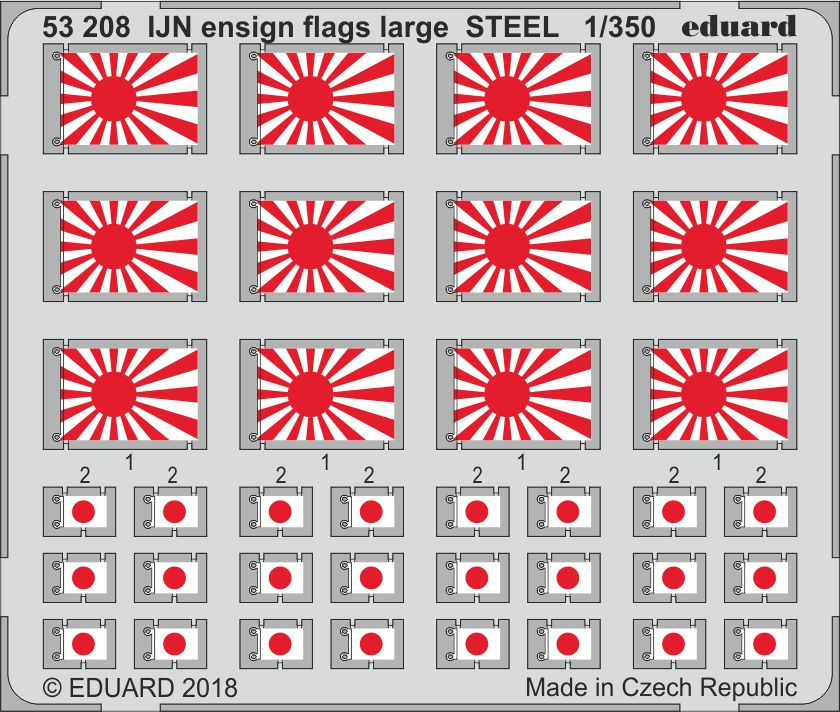 Eduard 53208 1:350 IJN ensign flags large STEEL