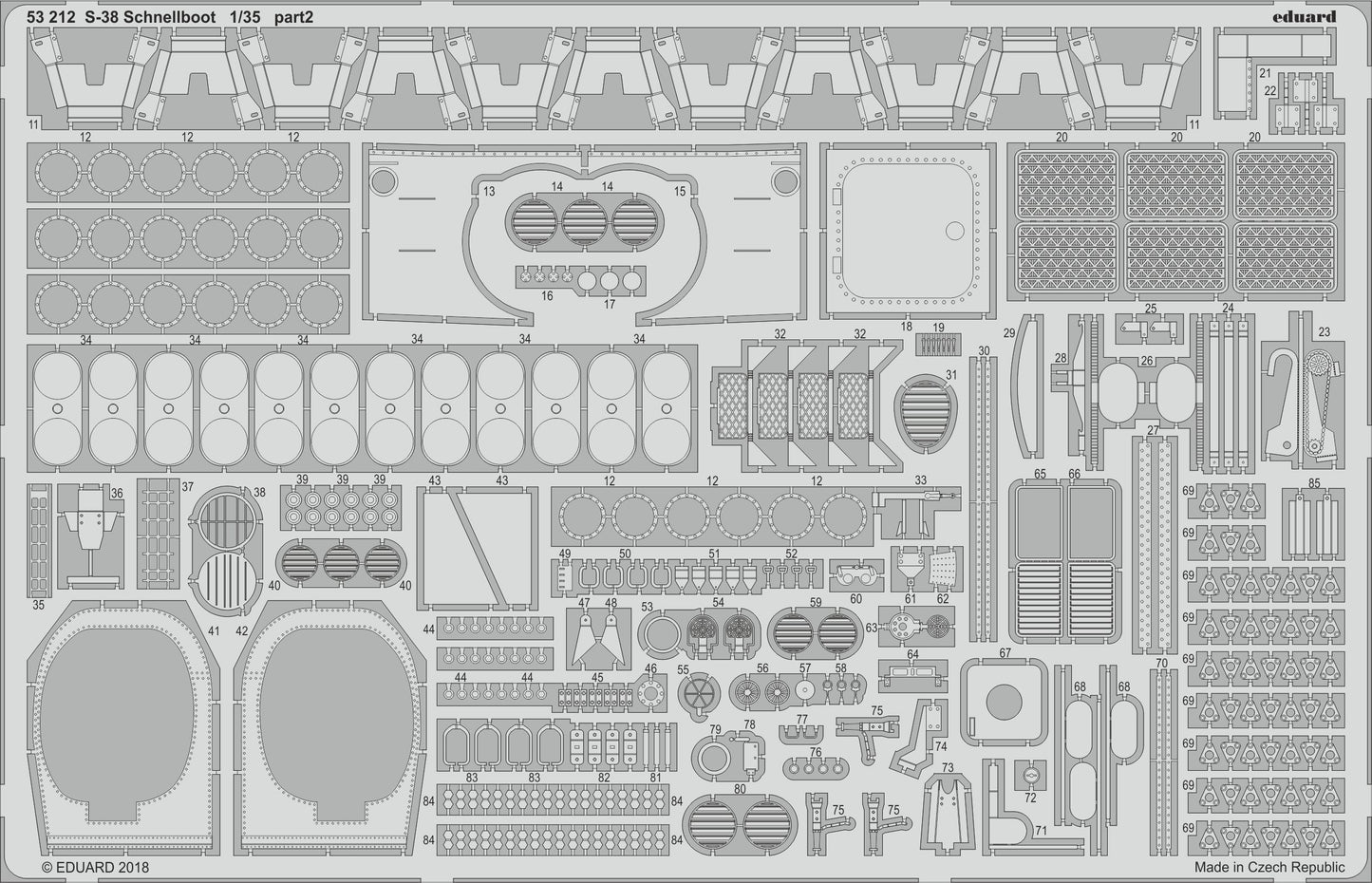 Eduard 53212 1:35 Schnellboot S-38