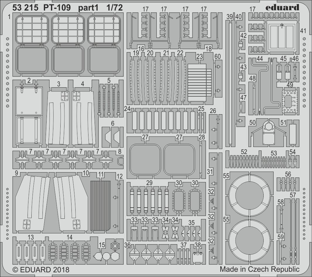Eduard 53215 1:72 PT109 Patrol Torpedo Boat