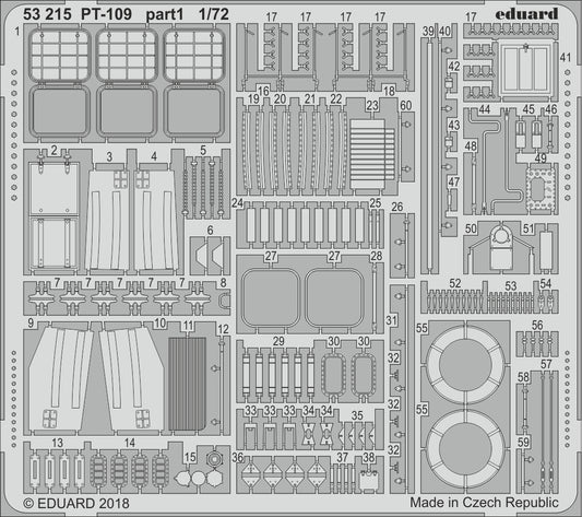 Eduard 53215 1:72 PT109 Patrol Torpedo Boat