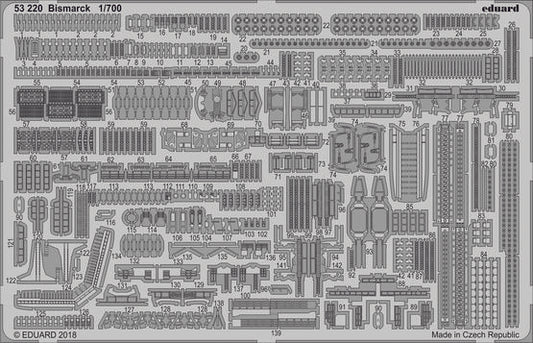 Eduard 53220 1:700 Battleship Bismarck