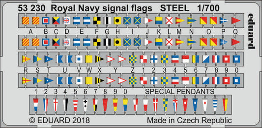 Eduard 53230 1:700 Royal Navy signal flags STEEL