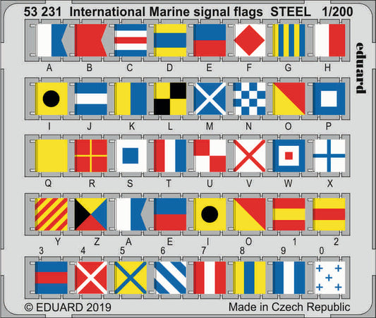 Eduard 53231 1:200 International Marine signal flags STEEL