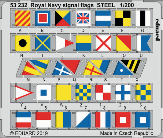 Eduard 53232 1:200 Royal Navy signal flags STEEL