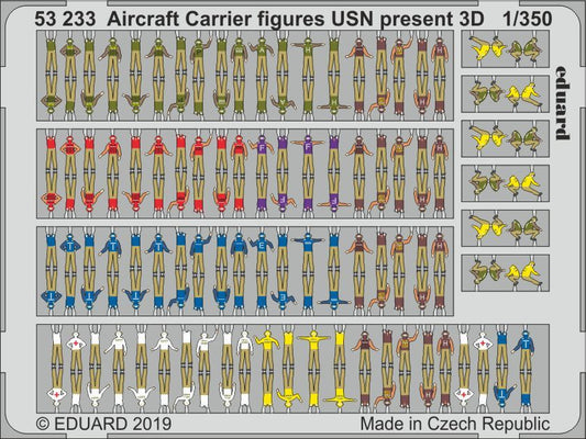 Eduard 53233 1:350 Aircraft Carrier figures USN present 3D