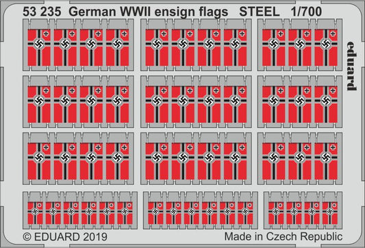 Eduard 53235 1:700 German WWII ensign flags STEEL