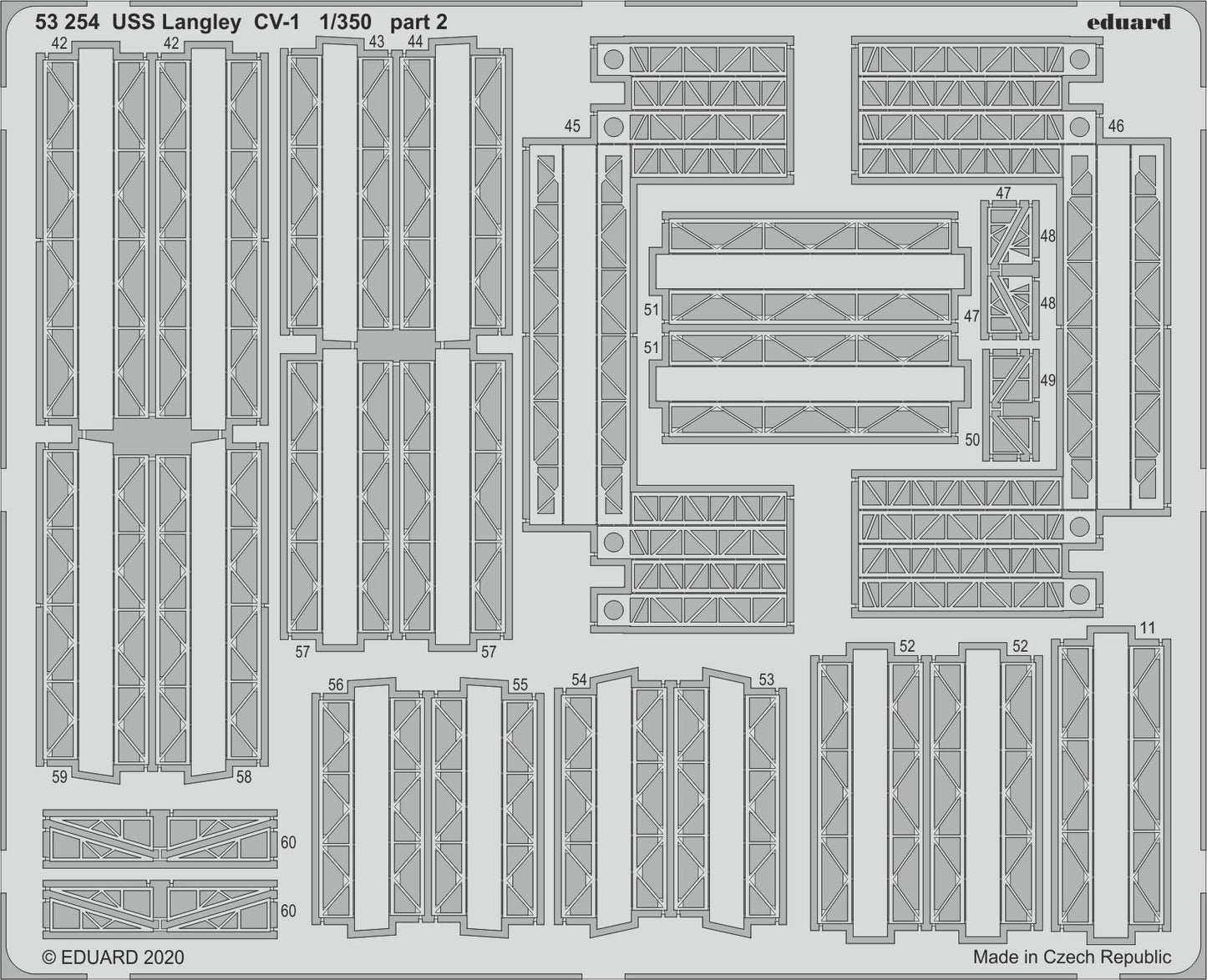 Eduard 53254 1:350 USS Langley CV-1