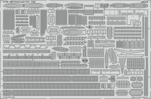 Eduard 53258 1:350 H.M.S. Dreadnought 1915