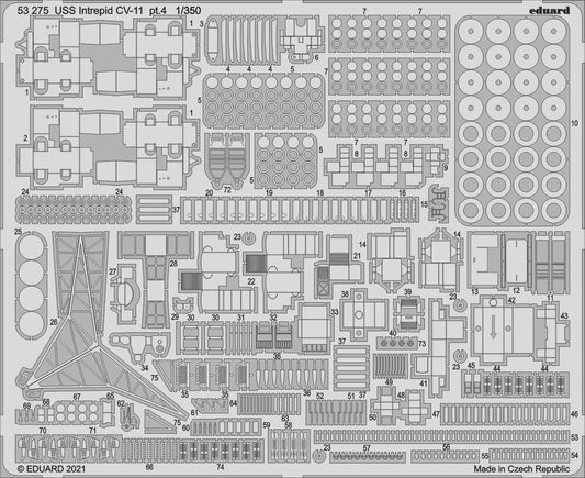 Eduard 53275 1:350 USS Intrepid CV-11 pt.4