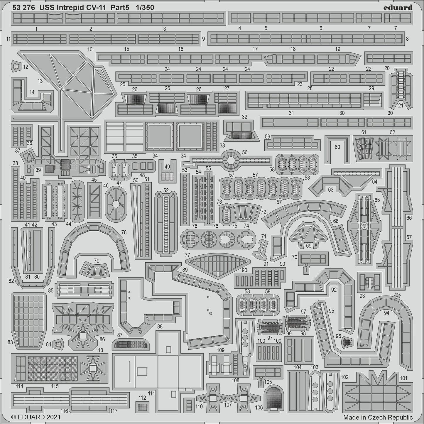 Eduard 53276 1:350 USS Intrepid CV-11 pt.5